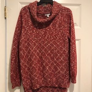 Red Cowl Neck Sweater
